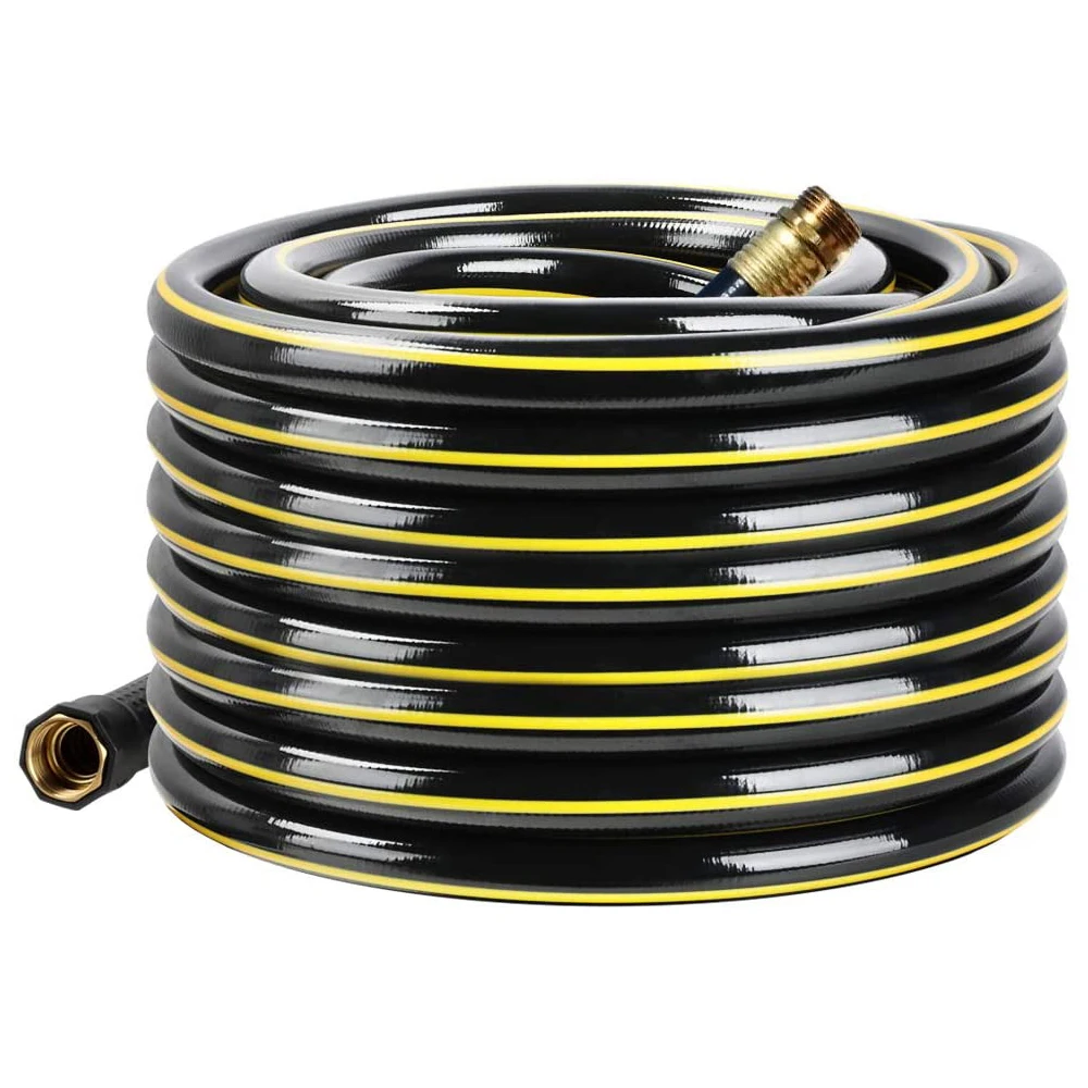 5 Star 3/4 inch 25ft Hot Sale High Pressure anti UV Soft No Kink Black Green PVC Car Washing Heavy Duty Garden Water Hoses