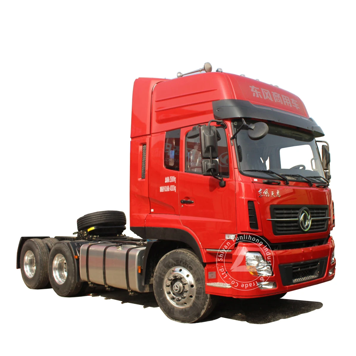 Китай, Dongfeng VL 375hp 10 колесный трактор, головка грузовика для буксировки, прицепы 40T 60T 80T