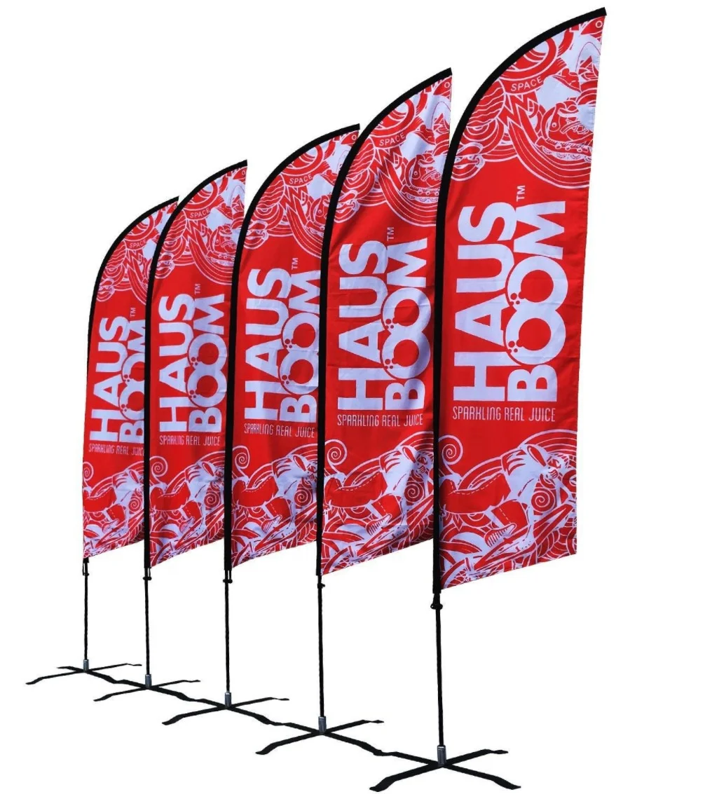 Flag Manufacturer 48h Fast Delivery Heavy Duty Polyester Outdoor Flying Advertising Custom Banner Flag With Stand