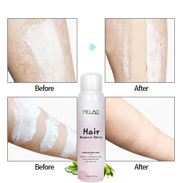 OEM Private label Painless Beard Legs Armpit Smooth Repair Skin Permanent Hair Removal Inhibitor Spray