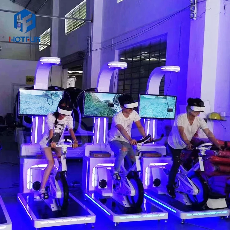 Платформа движения компьютерный экран велосипедный 9D VR велосипеды торговый центр игровой автомат Bike Simulator