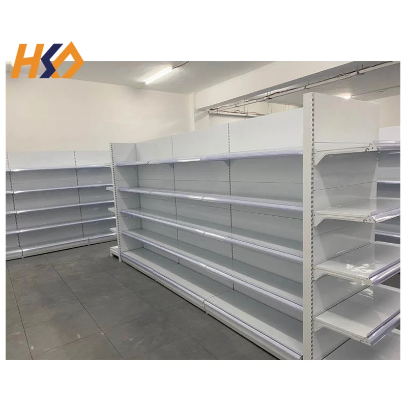 White Display Racks Supermarket Shelves Wholesale Gondola Shelving Shelves