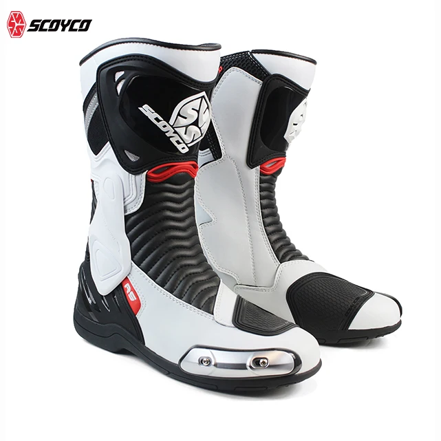 Motorcycle Boots Men Moto Riding Motocross Off-Road Motorbike Shoes Racing Leisure Riding Wholesale Custom Design
