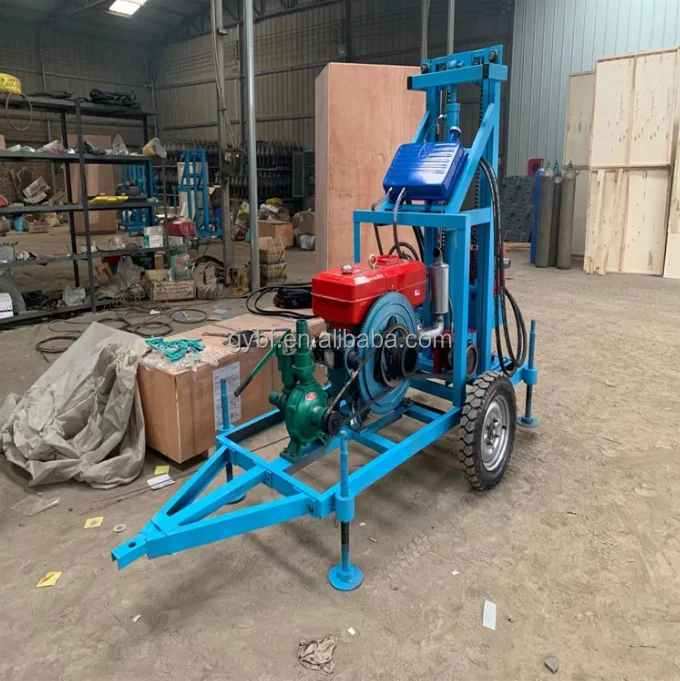 water well drilling rig machine Hydraulic Borehole Drilling Machine Portable Water Well Drilling Rig Price