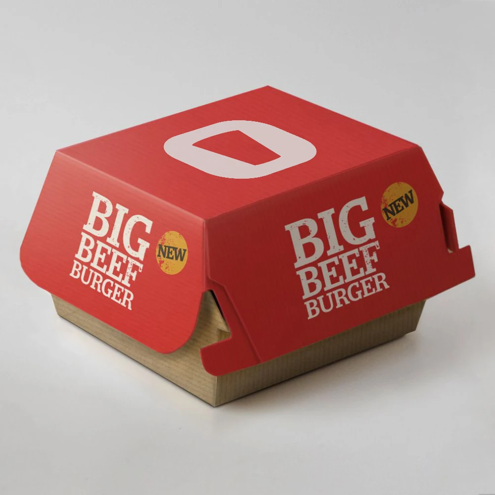 LOKYO Takeaway disposable custom sandwich fried chicken hamburger burger fast food packaging paper box