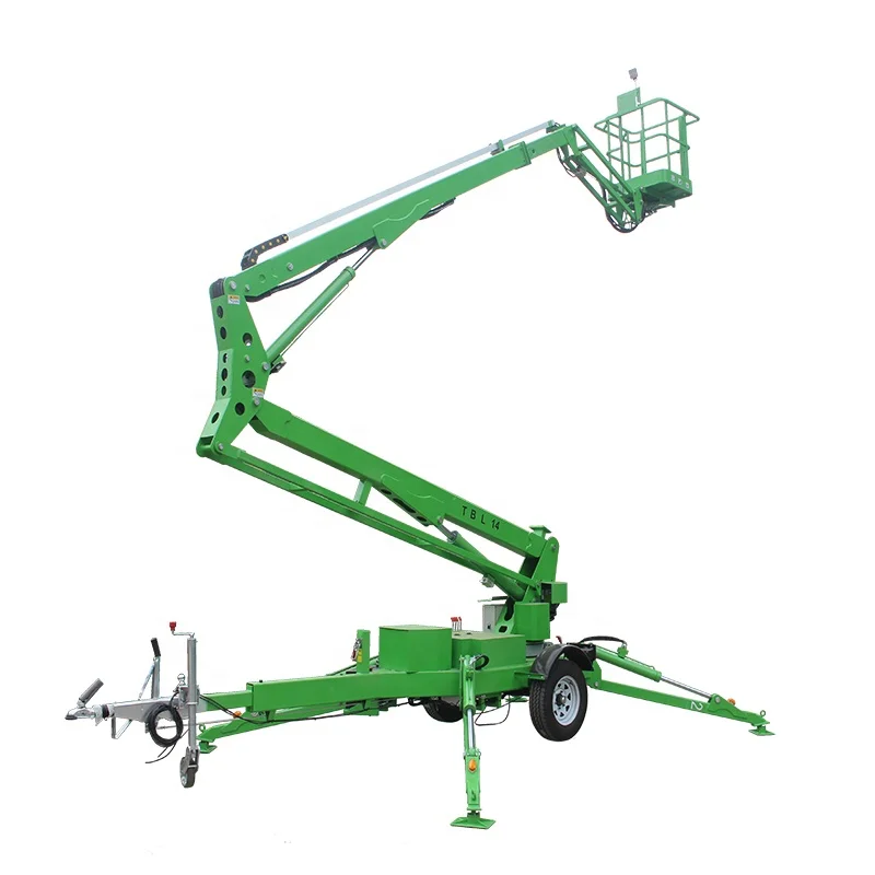 
20m Electric Hydraulic Trailed Towable Spider Aerial Boom Lift 