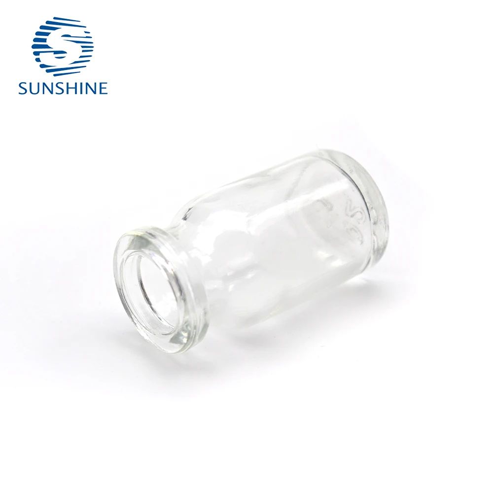 Pharmaceutical 7ml glass vial clear color injectable glass vial moulded injection vial for antibiotics
