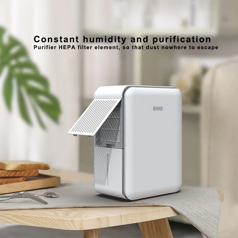 RGB ambient light Real-time humidity display Portable Home Domestic Air Dehumidifier with Humidifier