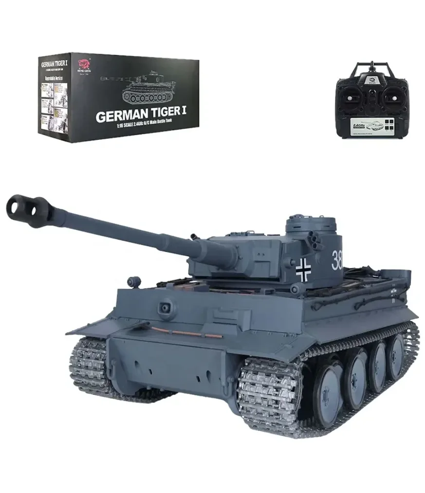 Новинка Henglong 3818-1 Радиоуправляемый бак 1/16 Tiger I металлическая гусеница и индуктор HL инфракрасные игрушки 2 4G фонарик звуковой симулятор