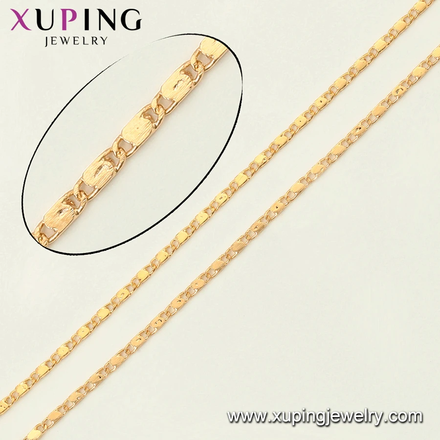 45178 xuping готов к отправке ювелирных изделий моды 18k позолоченные цепочки ожерелье