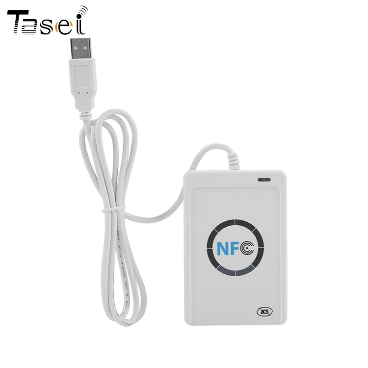 Portable 13.56MHZ RFID ISO14443 USB Contactless Smart NFC Card Reader ACR122U