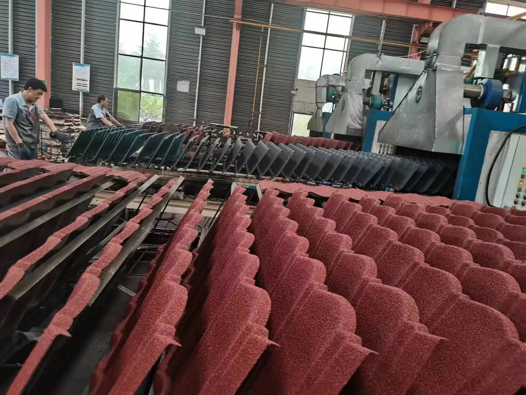 Aluminum Roofing Sheets Color Stone Chips Covered Metal Roof Tiles Customized Flexible Tiles