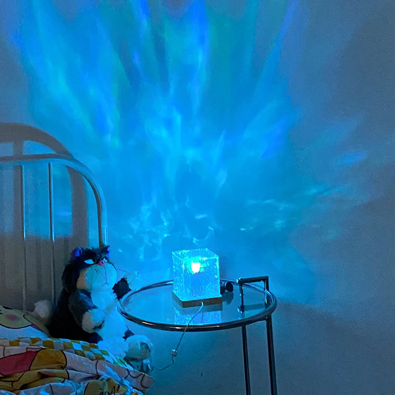 Светодиодный мини-космический Куб огни RGB 16 видов цветов Пульт дистанционного управления квадратный потолочный светильник для спальни гостиной Крытый настольная коробка 5m ночного света