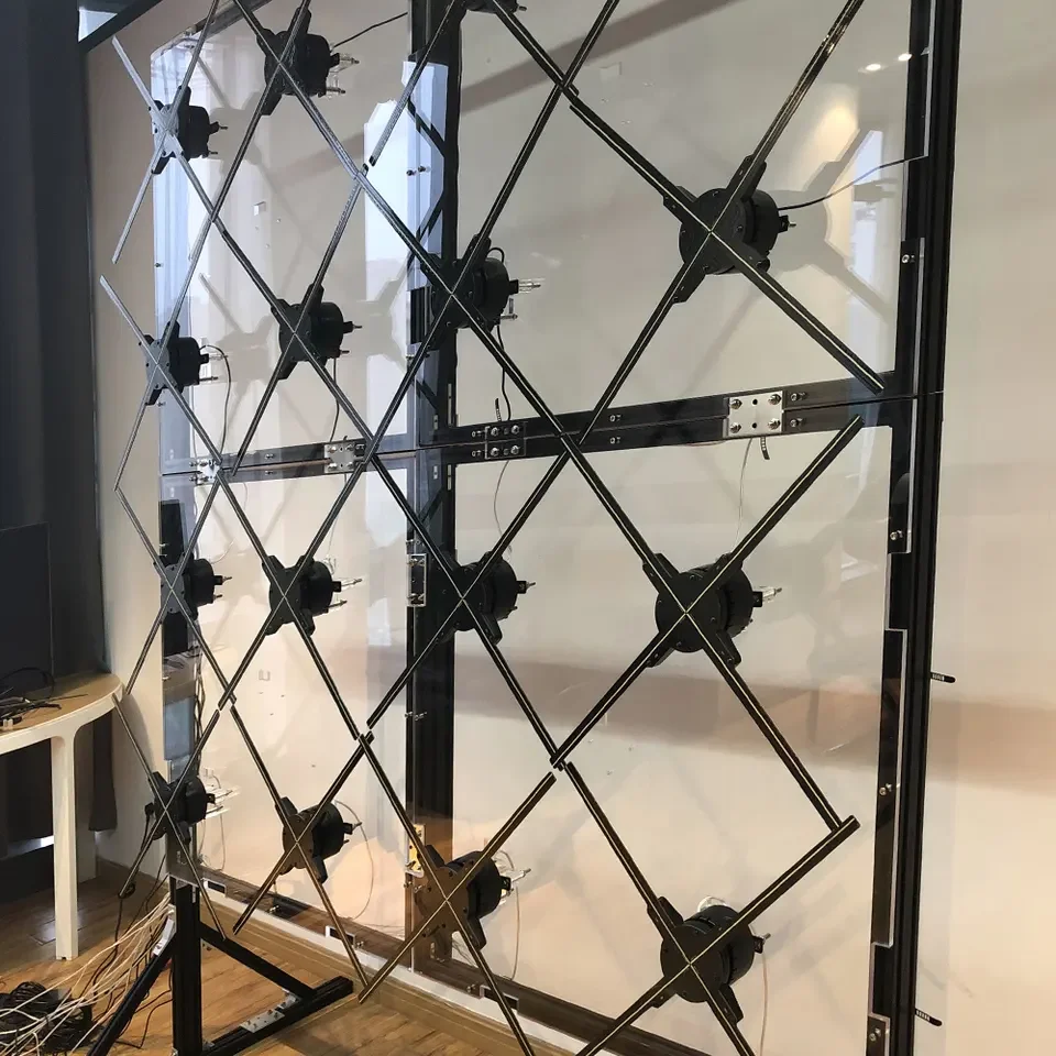 Virtual Human Splice Cloud Manage Mall Stage Ventilador Holograma Publicidad Holographic Display 3d Hologram Holographic Fan