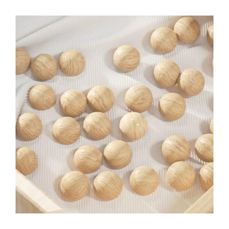 Natural camphor tree insects repellent moisture proof small round wooden balls 25 mm round