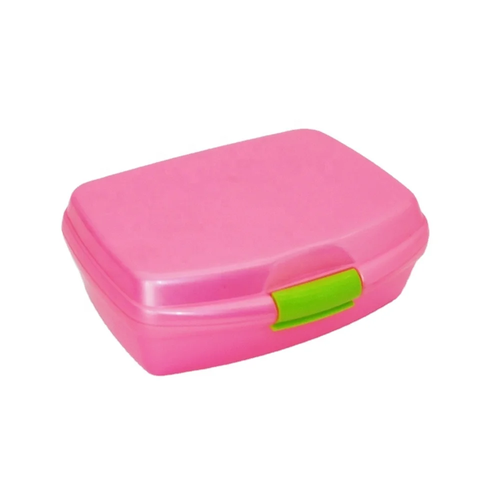 Fashion hard plastic lunch box for kids with locks pp bpa free