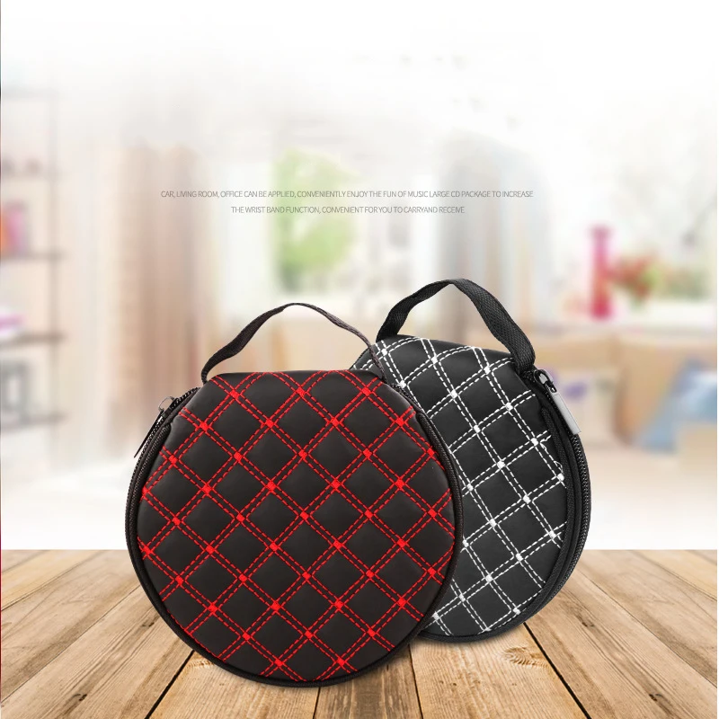 Car Home Dual Purpose CD Bag Car Round CD Holder 20 Pieces CD Storage Bag