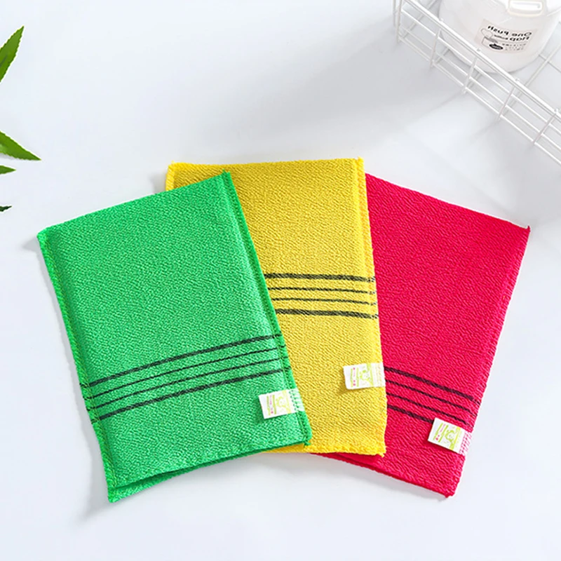 Wholesale Viscose Fiber Exfoliating Body Shower Scrubber Towel Fashion Korean Bath Glove