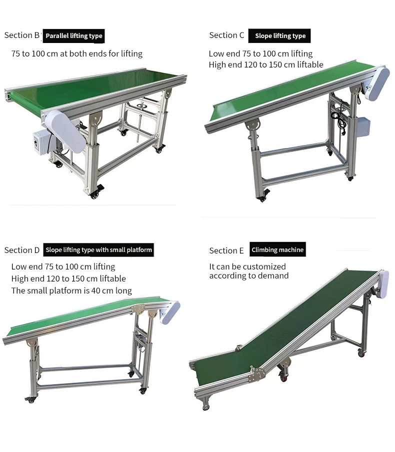 HAIDI новый дизайн ПВХ наклонный ленточный конвейер ПВХ Конвейер резиновая заглушка