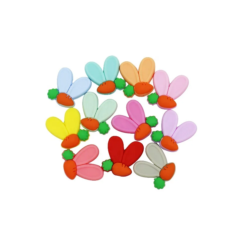 Summer Colorful Cartoon Loose Silicone Spacer Beads for Adults DIY Bracelets Necklaces  Daisy Flower Silicone Bead