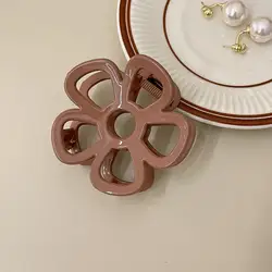 Round Floral Flower Claw Clip Trending Girls Hair Accessories Cute Daisy Hair Claw Best Quality Minimalist Hair Clip