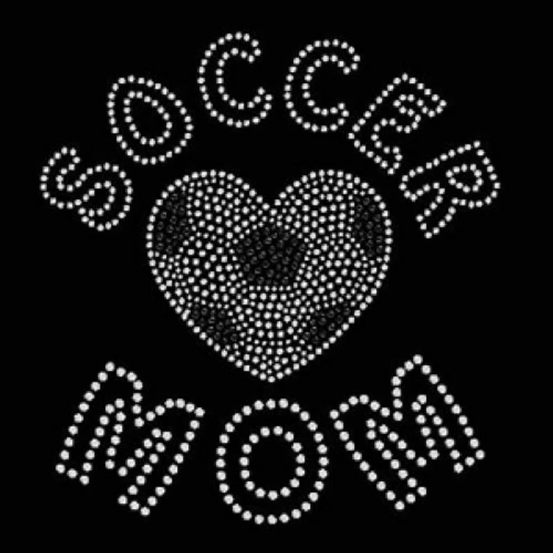 Sparkly Bling Customize Cowboys Football Iron-on Clear Crystal Rhinestone Transfer