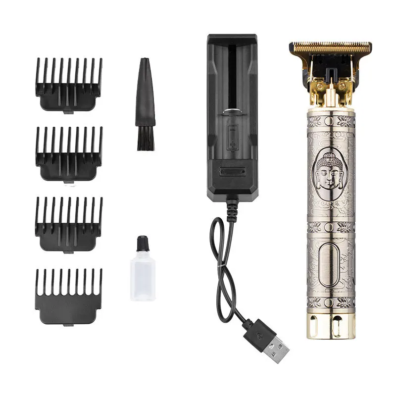 Wholesale Buddha Head Logo USB Rechargeable Cordless Hair Trimmer Professional Electric Hair Trimmer TRIMMER PRICE