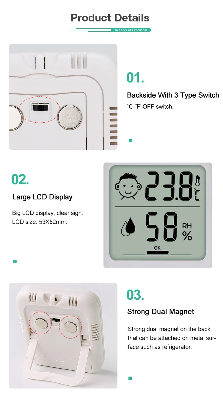 Mini Wireless Digital Barometer Meter Humidity Gauge Thermometer And Hygrometer Indoor Temperature