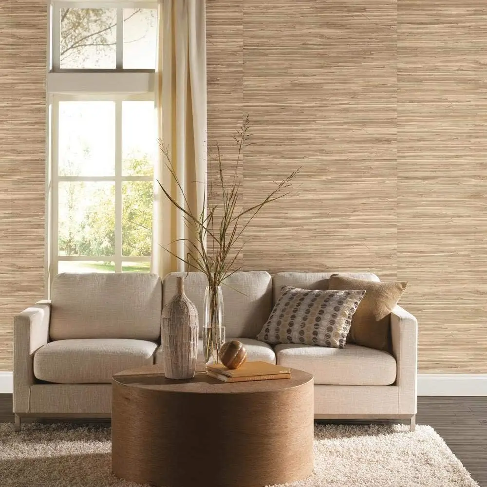 Hot Selling Contemporary Style Elegant Wallpaper Nature Material Grasscloth Jute Wallpaper