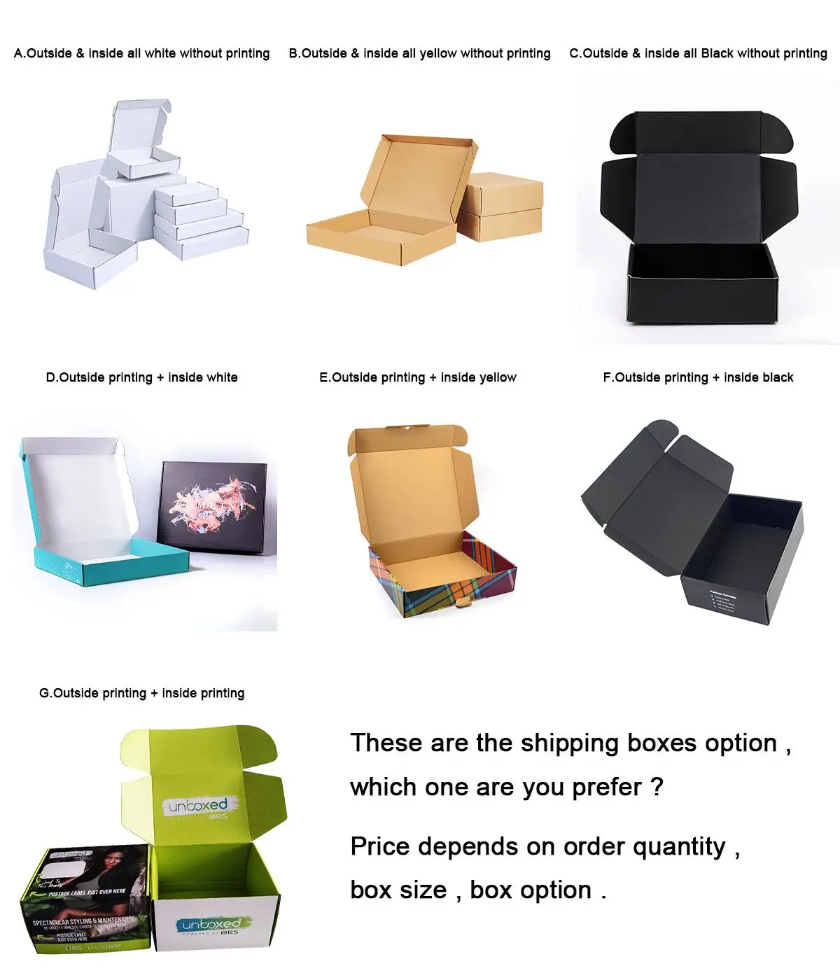 Custom mystery 18x12x4 laptop box die cut laptop packing box