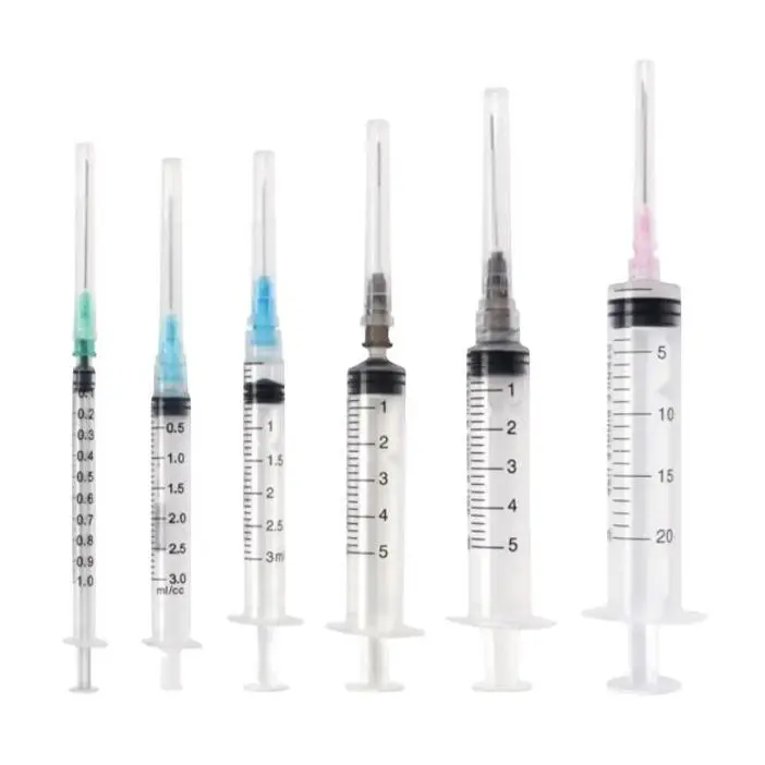 Hospital 1ml 3 ml 5ml 10ml 20ml 60ml Disposable Medical Consumables Sterile Surgical Disposable Syringe With Needle