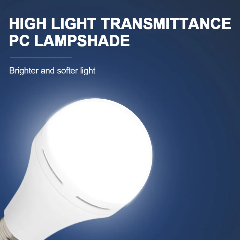Rechargeable Emergency Smart lights E27 7W 9W 12W 15W 18W 28W led bulb light intelligent bulb lamp with rechargeable battery