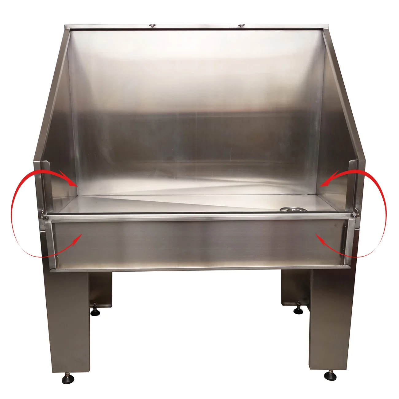 Comprehensive Pet Bath Humanized Design of SPA European Style Stainless Steel Bathing Tub Professional Pet SPA Tub