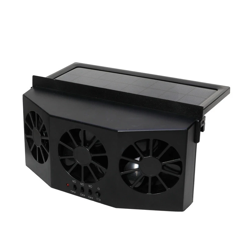 Fan Car Solar Ventilation Window Exhaust Powered Fans Auto Cooler Vent Cool Heat Vehicle Backseat Conditioner Air For