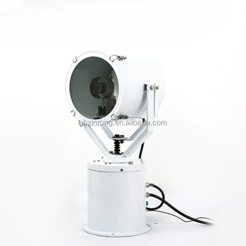 TG27-A Stainless Steel Waterproof 1000w Marine Outdoor Searchlight Remote Control Rotating Halogen Search Light For boat