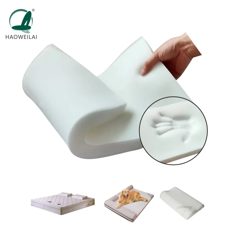 Wholesale high density 20-100D polyurethane sponge cooling gel memory foam sheet roll up bedroom mattress