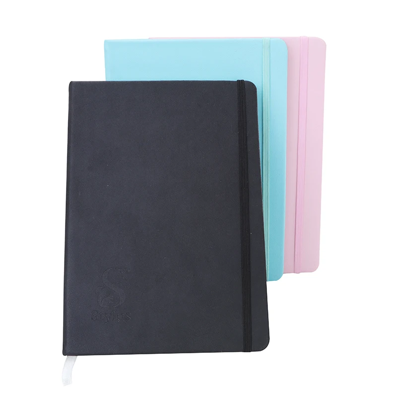  2019 г. A5 Dot Grid Hard Cover PU Leather индивидуальная печать дневник еженедельный ежемесячный ежедневный блокнот с ручкой бумажный