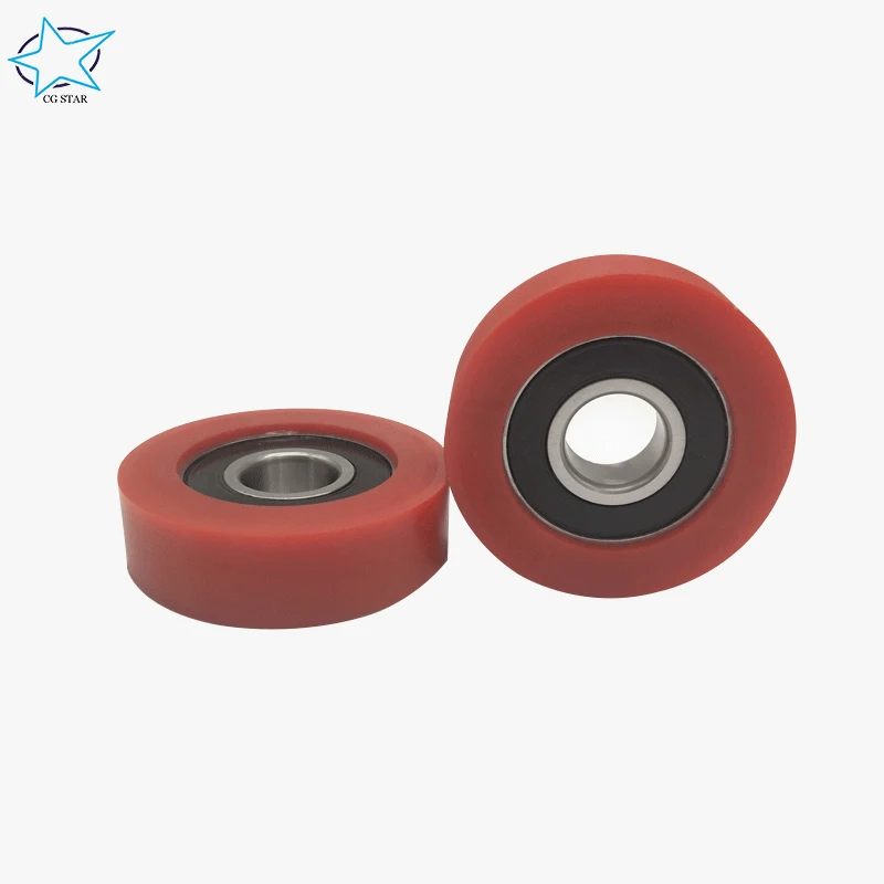 8*42*12mm 608ZZ Rubber Coating Bearing Steel Ball Bearings skateboard bearing