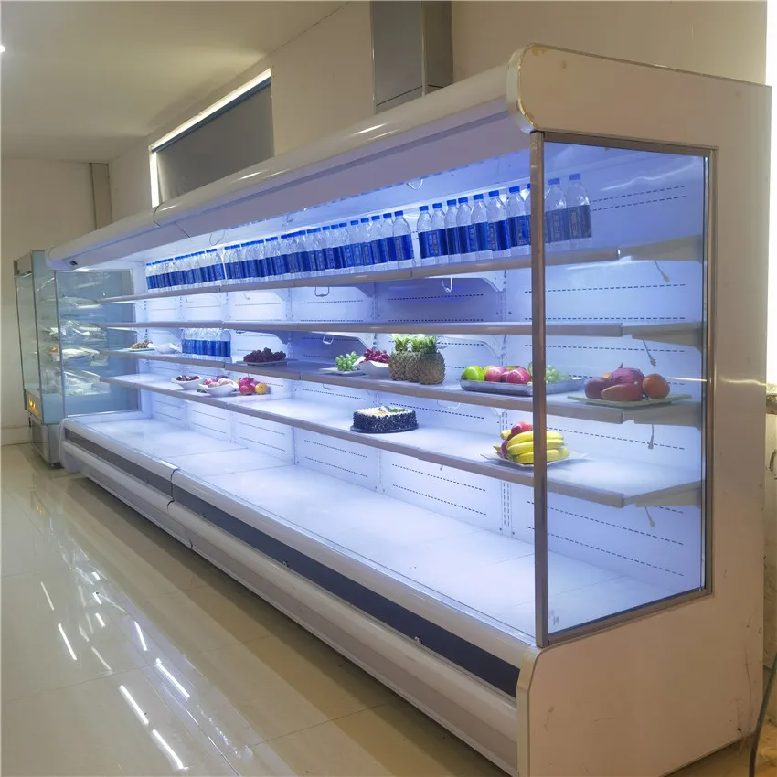 Factory Price Vegetables Cold Storage Open Chiller Vegetable Refrigerator Equipment Fruit Display Cooler