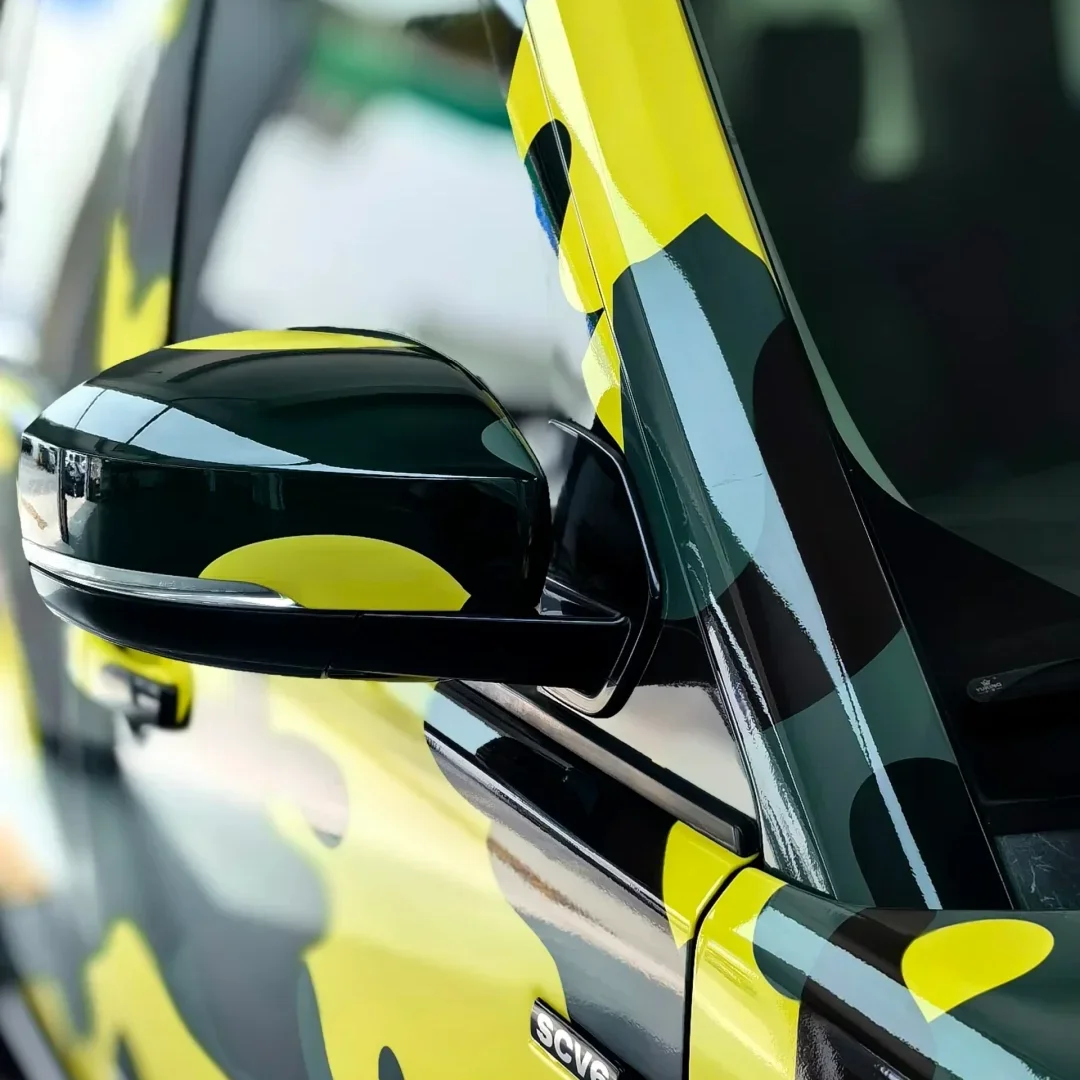 Popular fashion new style bubble free grey black white digital camouflage car wrap film