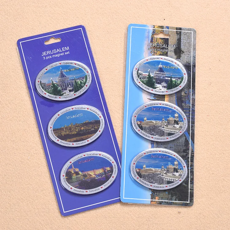 Custom Logo Gifts Decoration Aluminum Foil Souvenir Fridge Magnet Fridge Card Magnet Souvenir Printed Fridge Magnet
