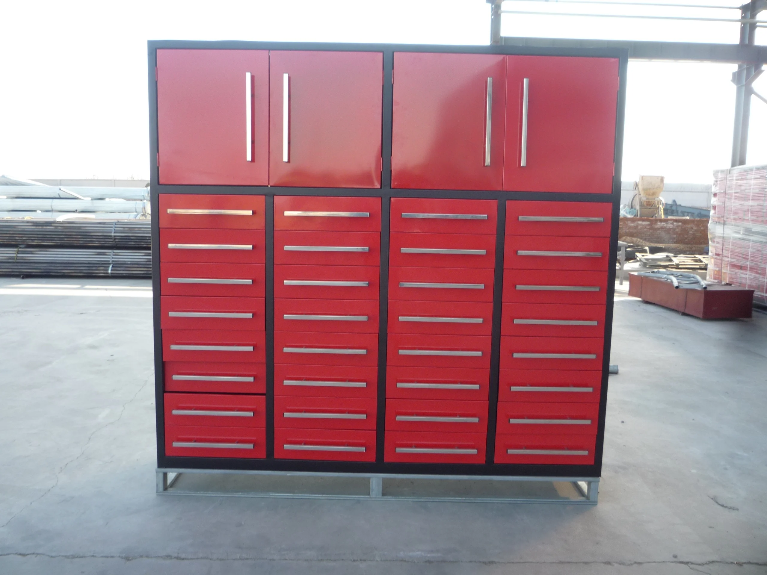 Customized large load drawer tool cabinet waterproof tool box Heavy duty drawer workbench