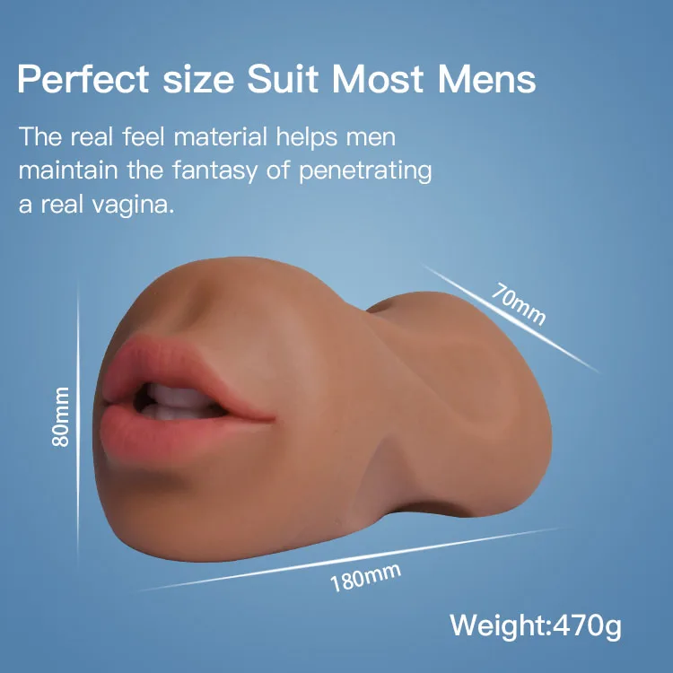 China Realistic Adult Men Rubber Pussy Oral Sex Male Masturbators Vagina Sex Toy
