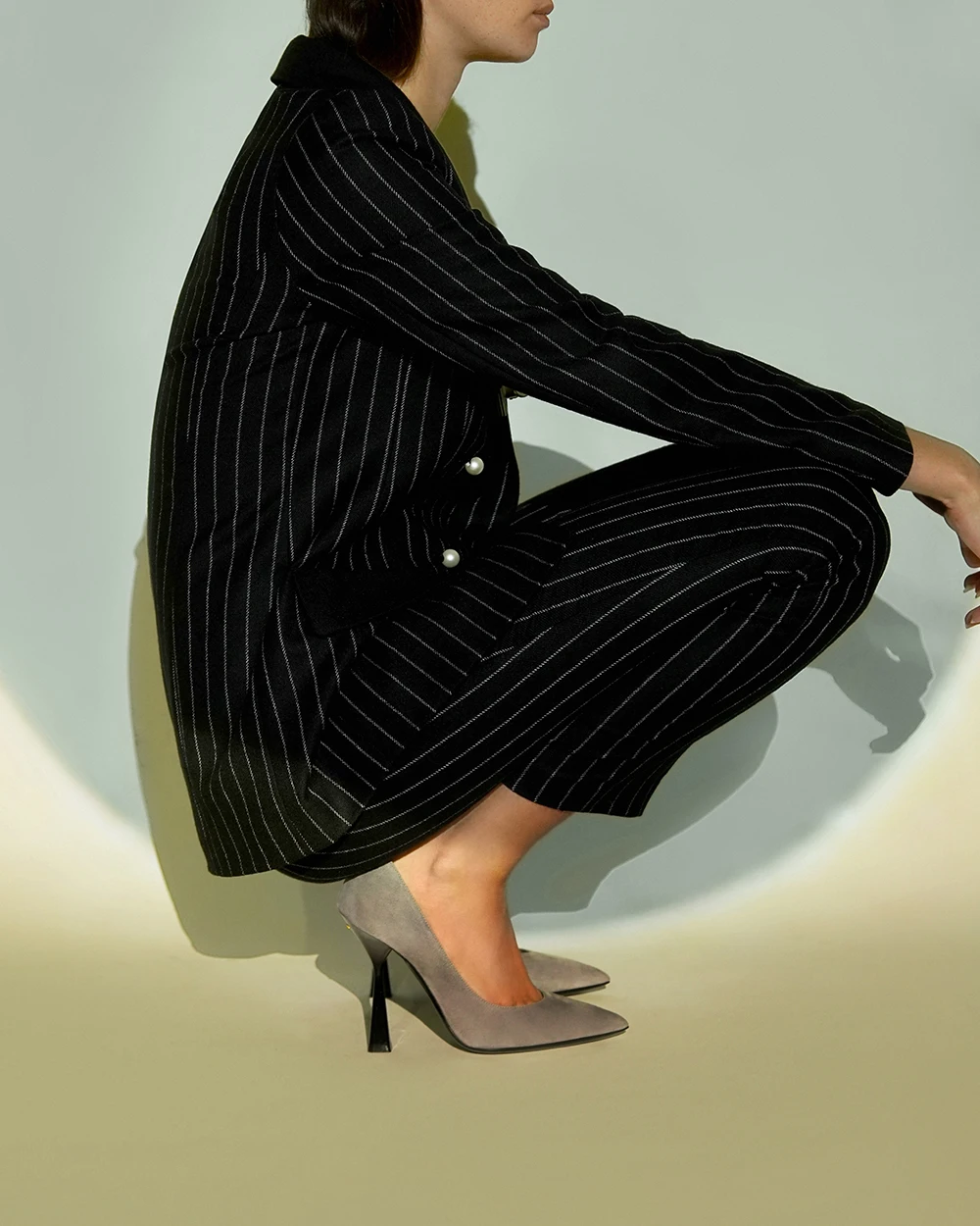 New Fashion Best Quality Genuine Leather Green Super High Heels Women Pumps Shoes Made In Italy