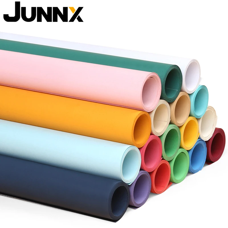 JUNNX Wholesale Seamless Solid Color Roll Up Backdrops Photography Studio Photo Background Paper