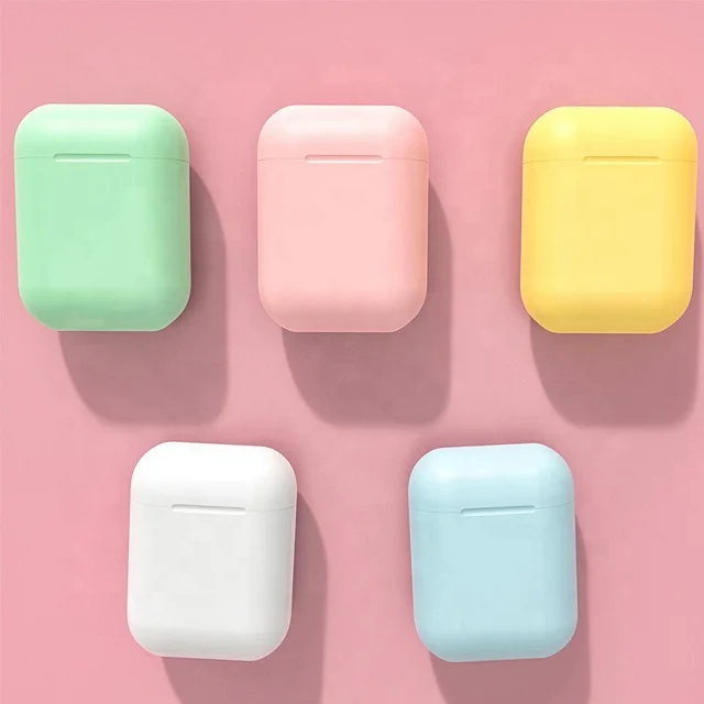 
New Hot Macaron I12 Inpods Tws Headphone Wireless Earphone Bt5.0 Earbuds 12 Touch Control For Smart Phones 