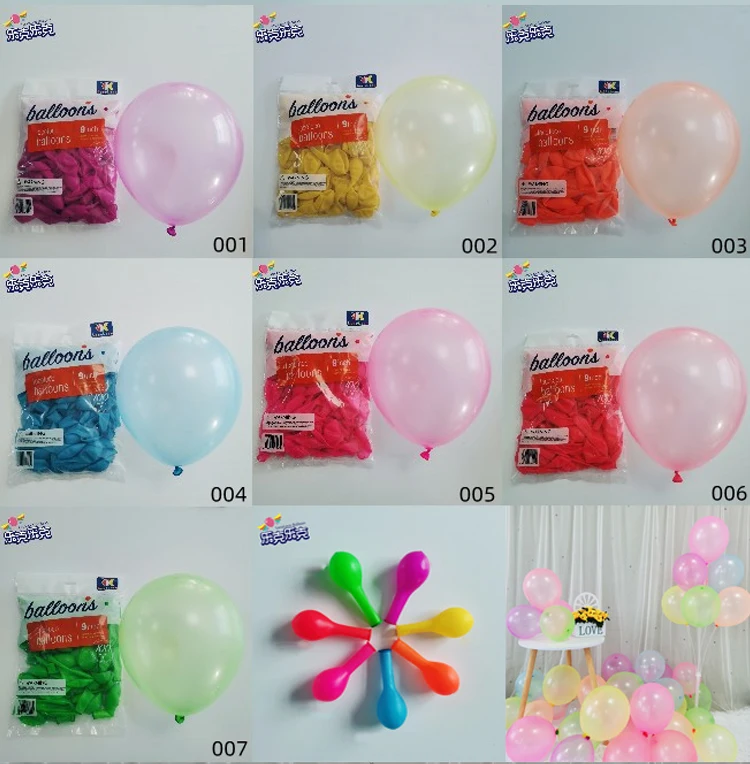 9inch Latex Balloons Party Decoration Metallic Balloons Helium Globos Supplies Pearl Color Chrome Latex Balloons
