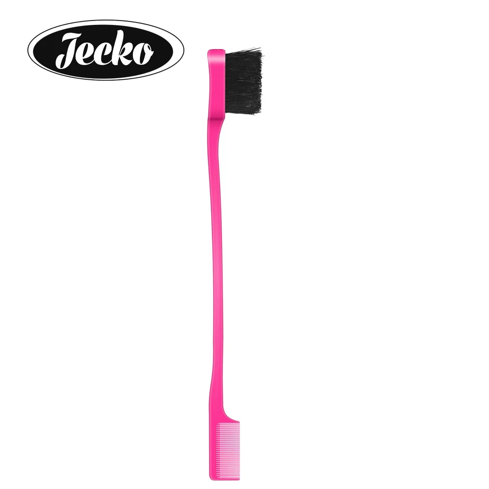 Professional Pink Black Color Double Side Detangling Edge Brush And Hair Comb Magic Hair Brush