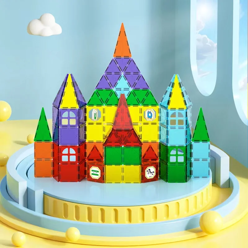 ODM Suppliers Inspirational Educational aids Compatible Magnetic Tiles Building Blocks STEM Toys for 3+ Year Old Boys and Girls