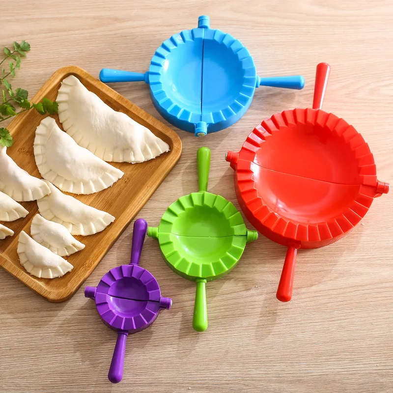 Kitchen Tools Pastry Tools 4 Pack Diy Hand Manual Plastic Press Dumpling Mold Dumplings Maker Mould Set